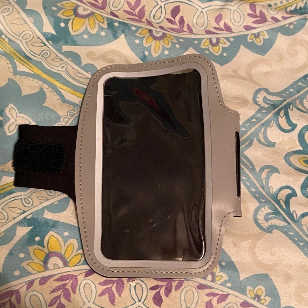 Gray Armband Phone Holder